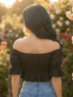 Lunar Lace-Up Crop Top