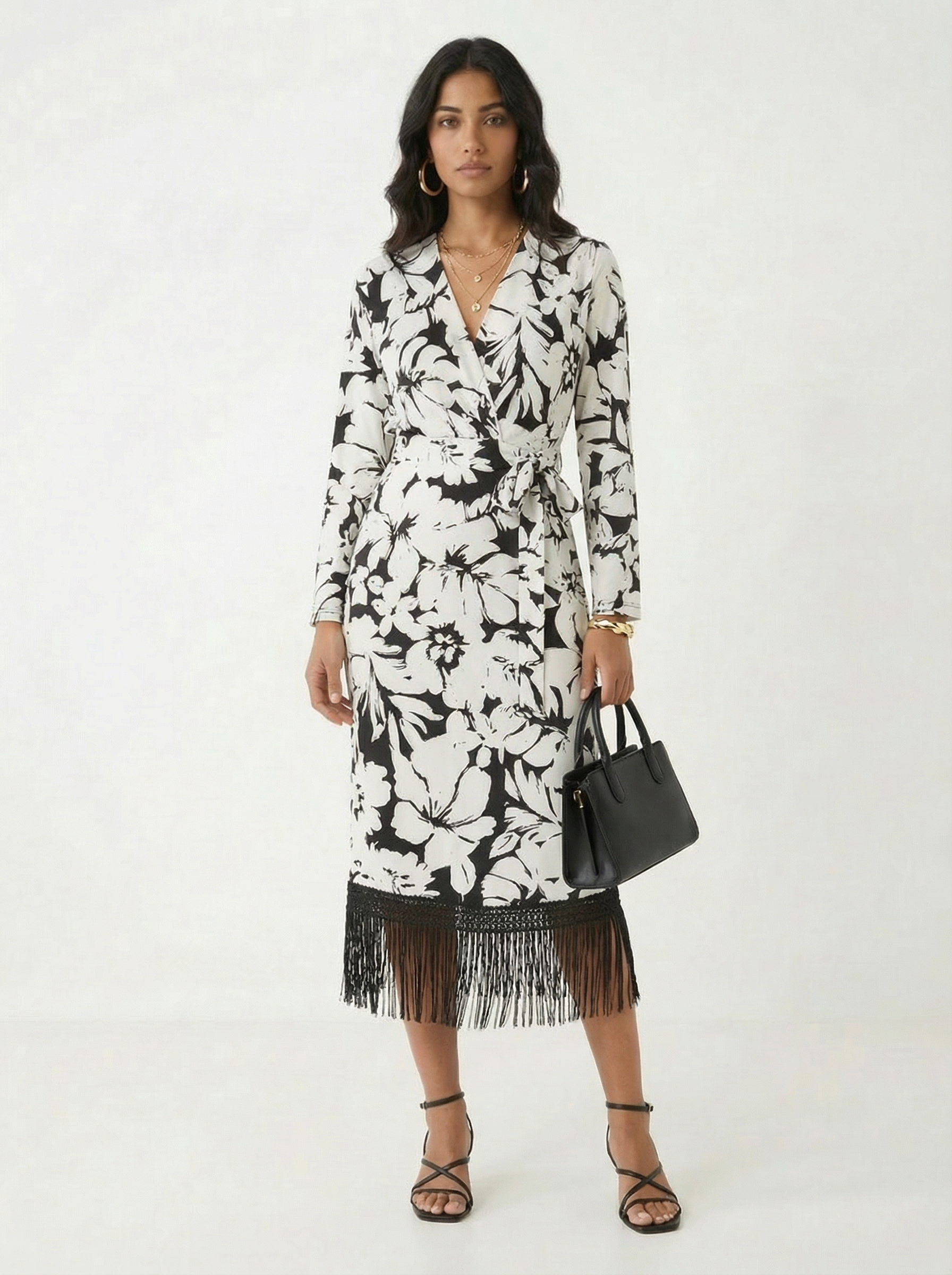Ophelia Fringe Wrap Dress
