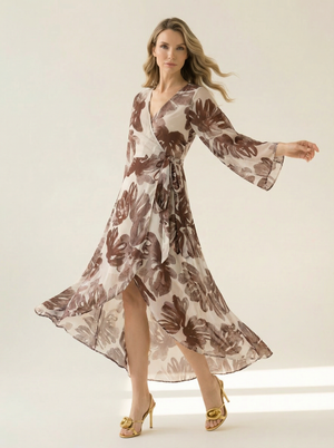 Desert Rose Wrap Dress