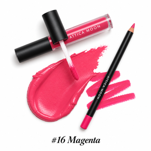 Attica Moon Boldly Matte Lipstick & Lip Liner — 2‑Piece Set - Magenta