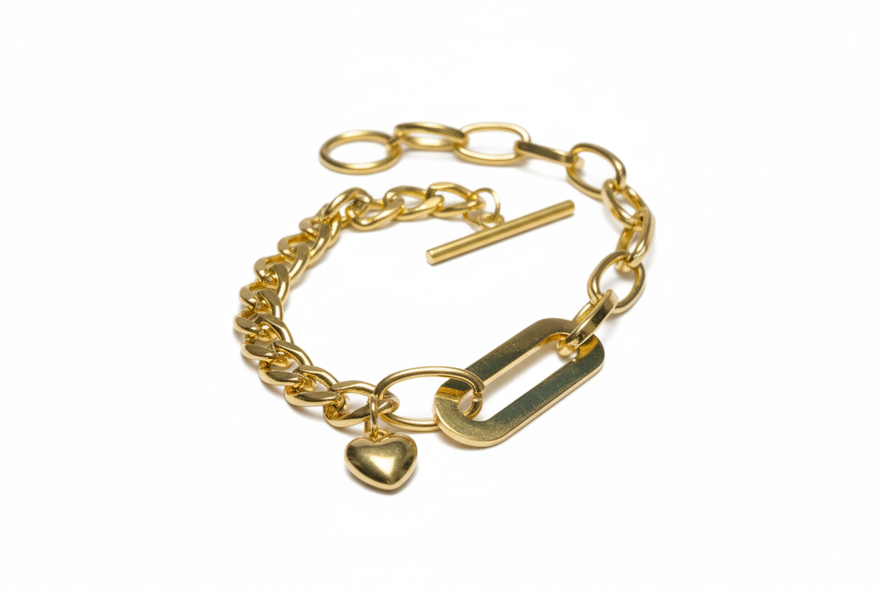 Modern Square Link Chain Bracelet
