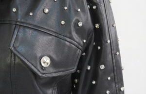 The Noir Edge Stud Jacket