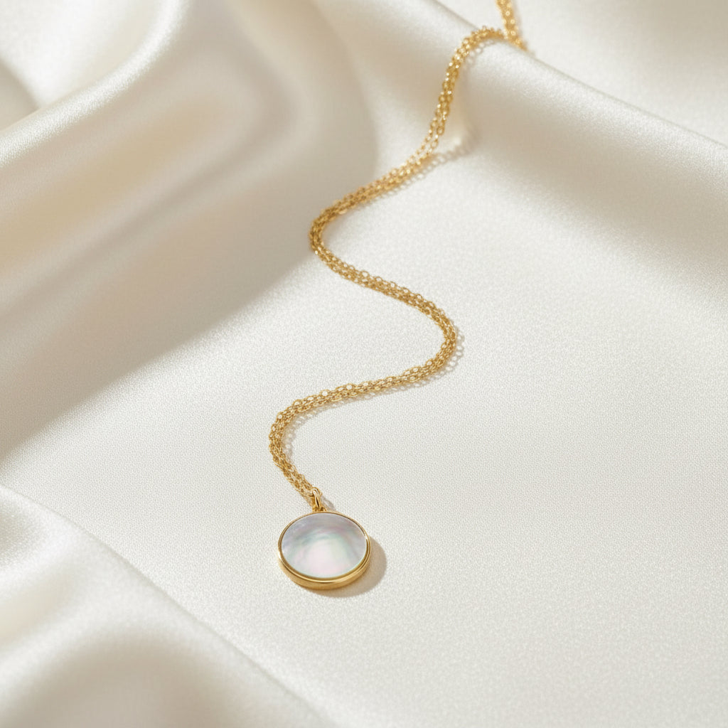 Crescent Moon Statement Necklace (Double-Sided)