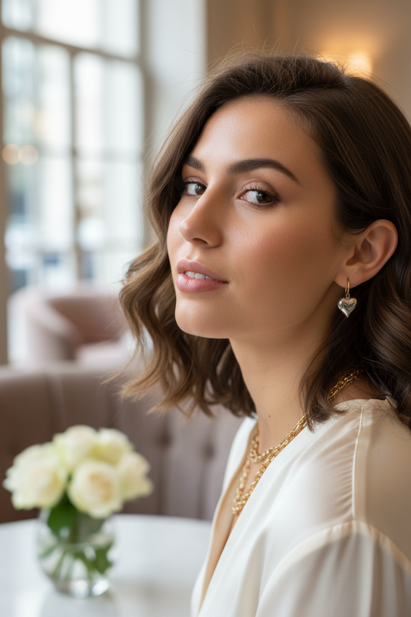 Attica Moon Harmony Heart Hoops