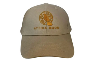 Attica Moon | Embroidered Logo Baseball Cap – Khaki