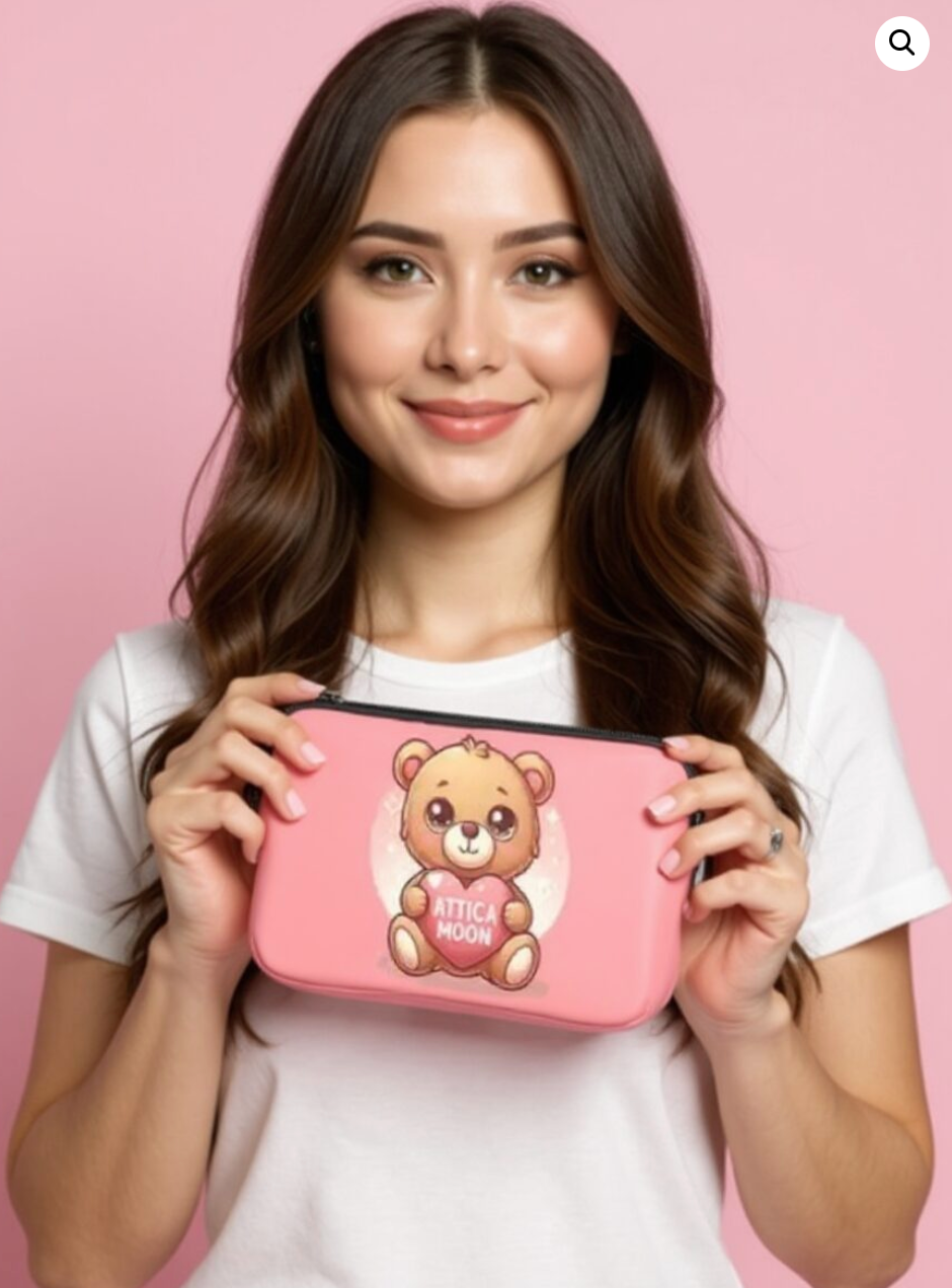 Attica Moon Teddy Love Makeup Bag