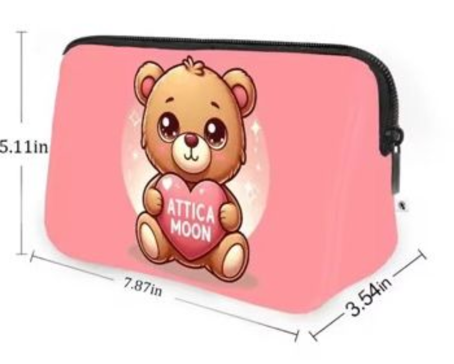 Attica Moon Teddy Love Makeup Bag