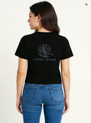 Attica Moon | Embroidered Moonmark T-Shirt