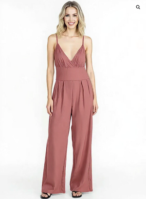 Weekend Runaround V Neck Jumpsuit