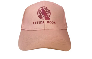 Attica Moon | Embroidered Logo Baseball Cap – Pink