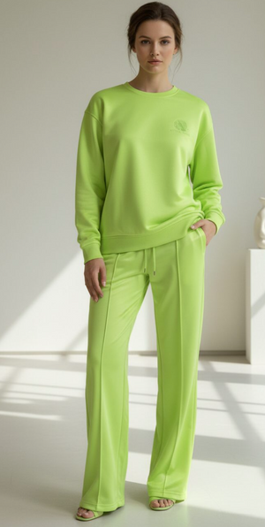 Weekend Vibes Tracksuit - Lime Green