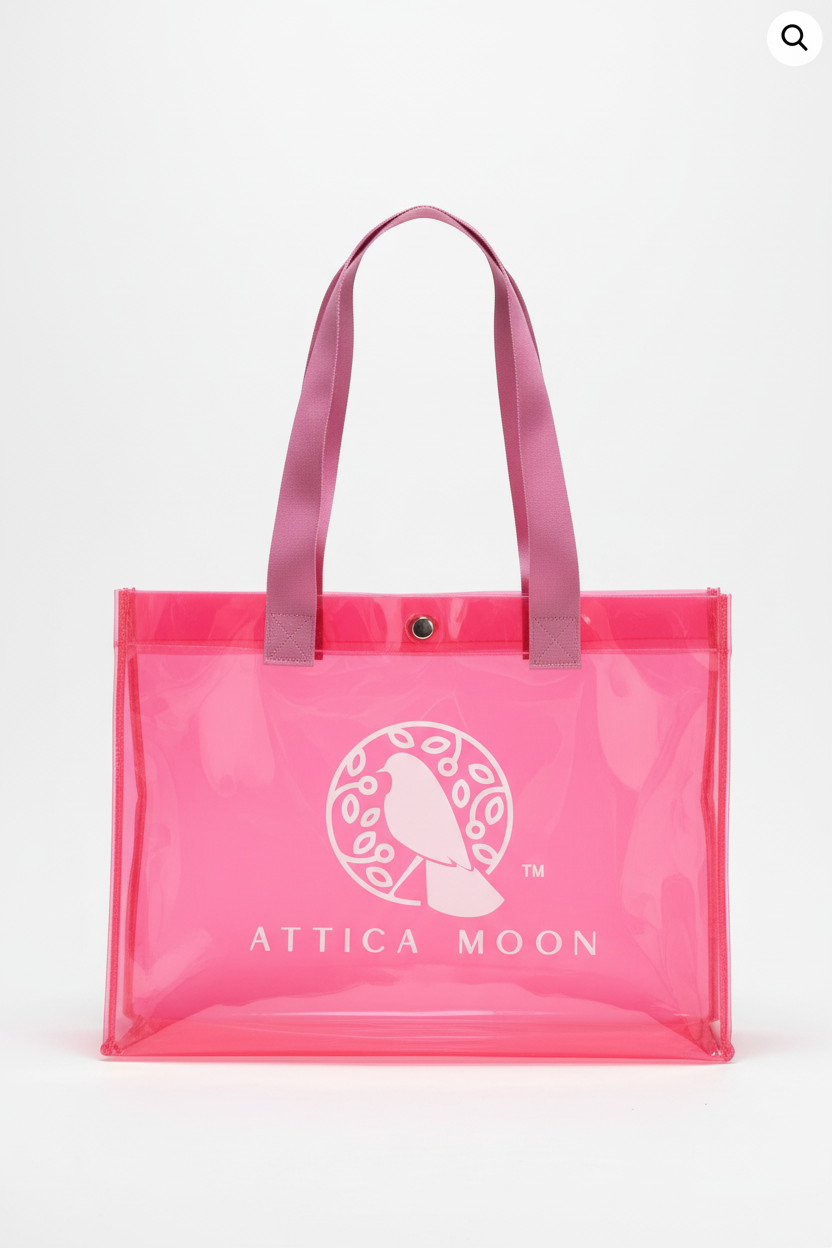 Clear Tote Bag – Pink