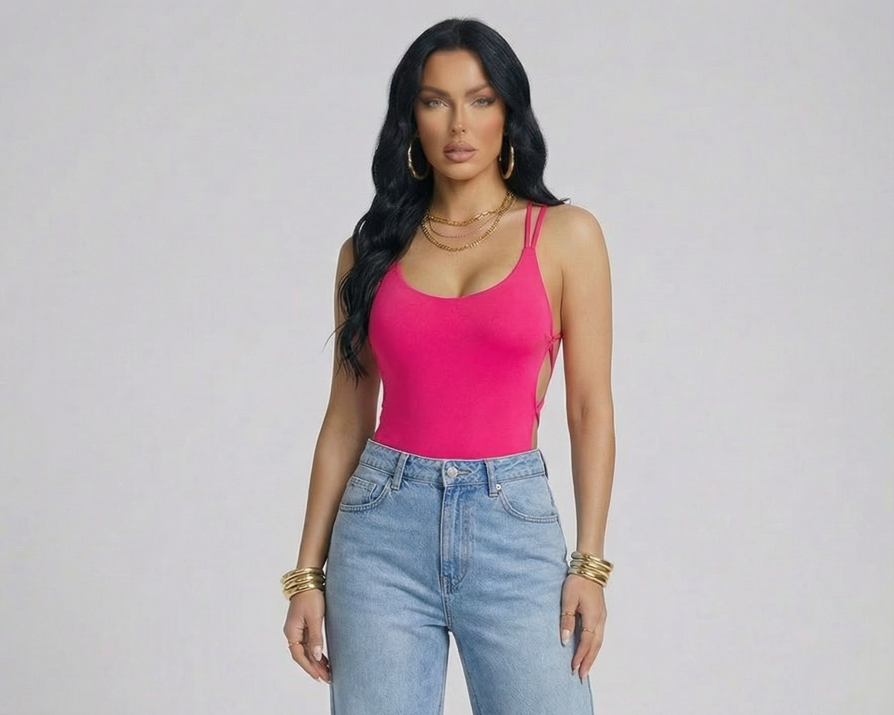 The Pink Mirage Body Suit
