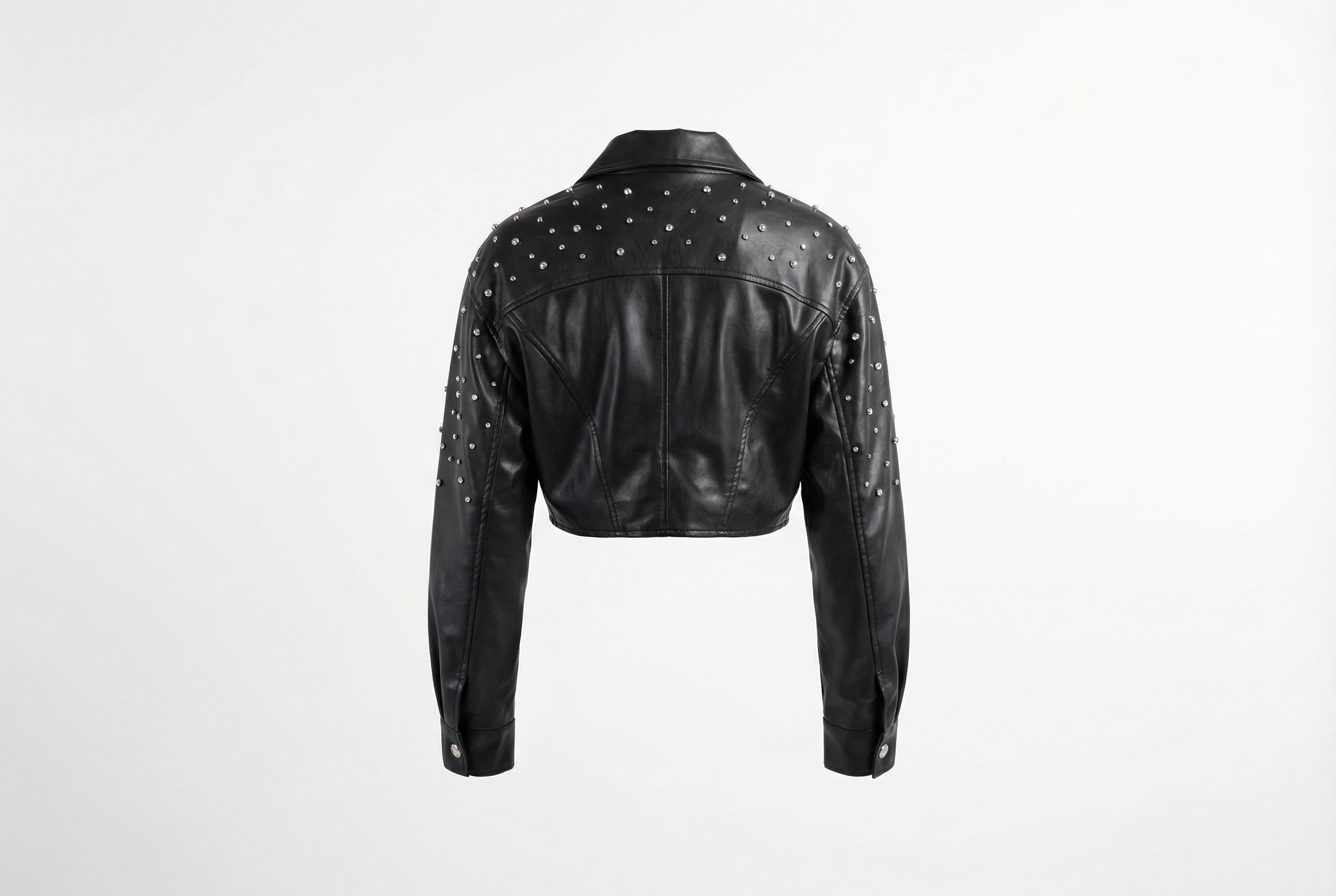 The Noir Edge Stud Jacket