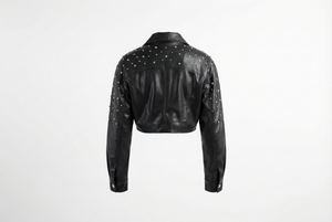The Noir Edge Stud Jacket