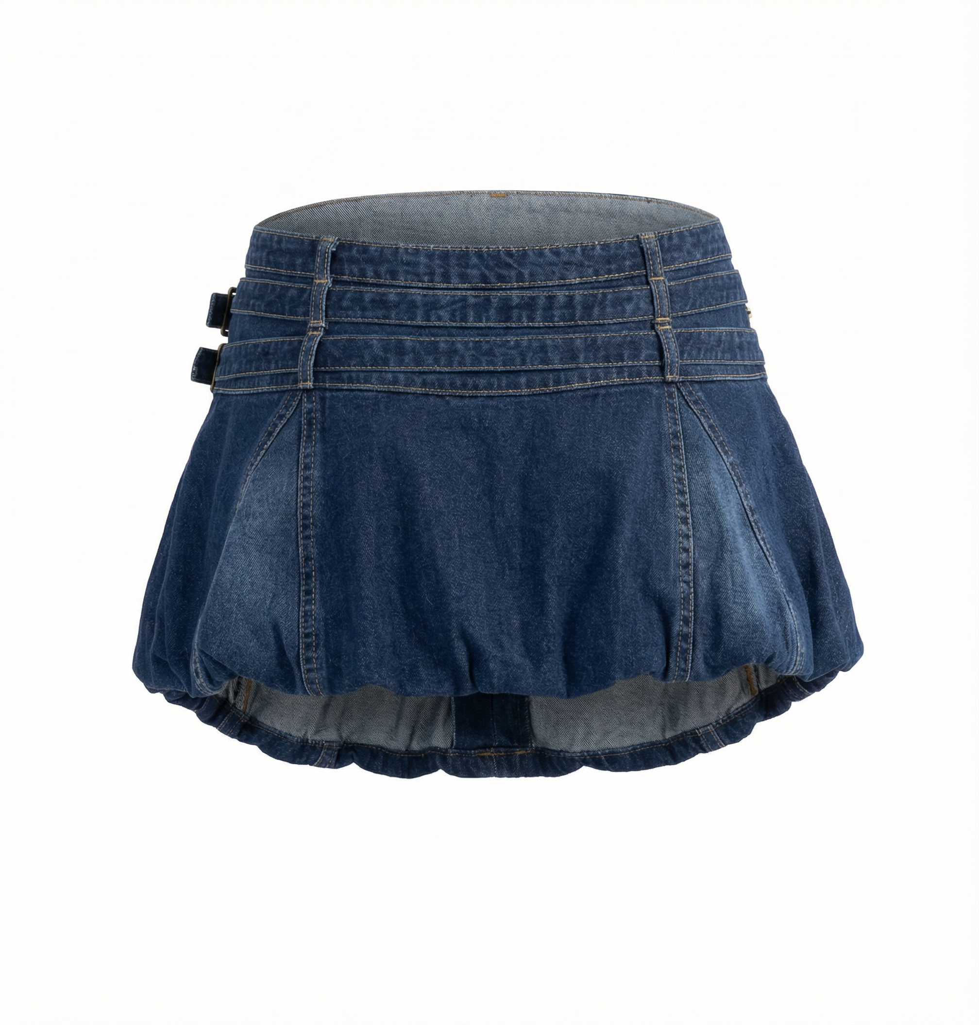 Luna Buckle Denim Skort