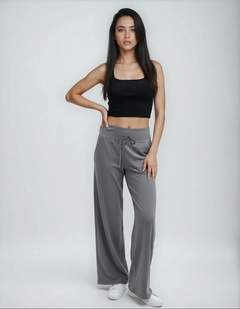 The Sunday Flow Pant - Women's Wide-Leg Lounge Pants with Drawstring Waist – Soft Stretchy High-Rise Casual Trousers