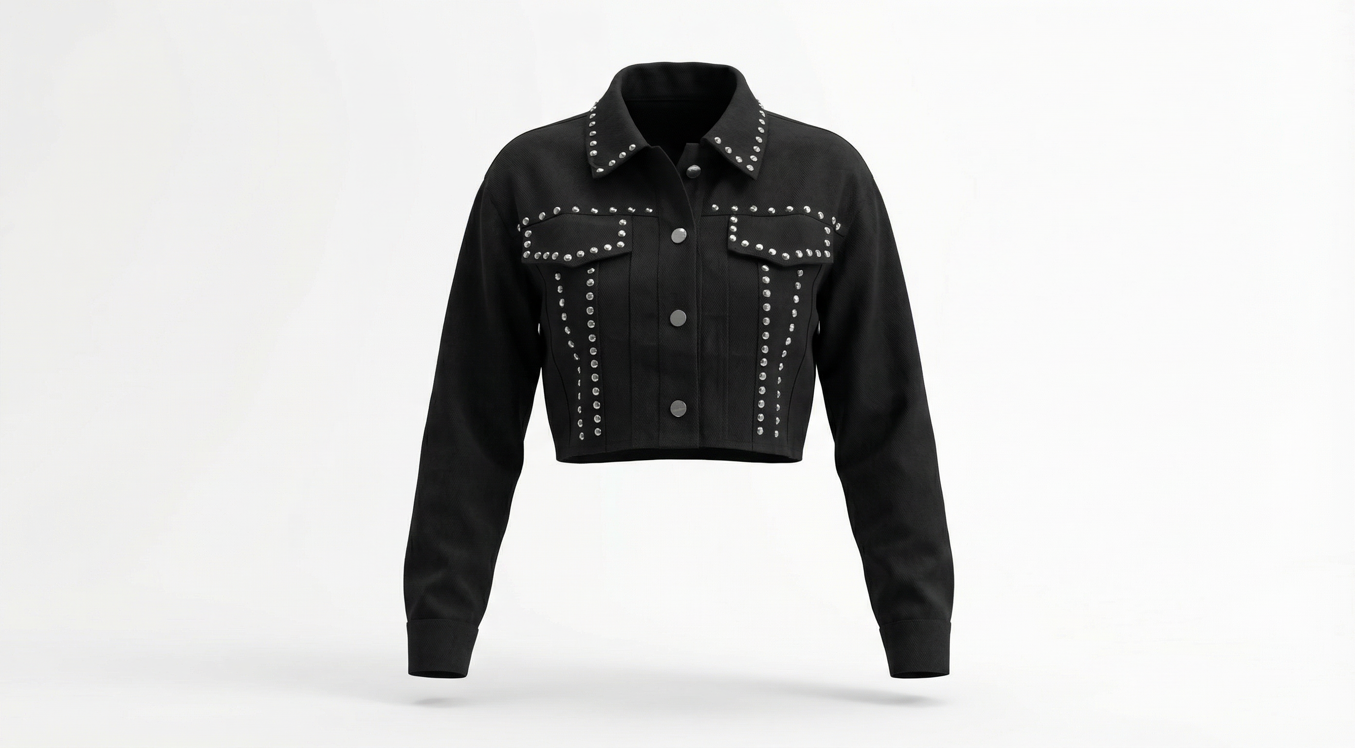 The Noir Rebel Cropped Jacket
