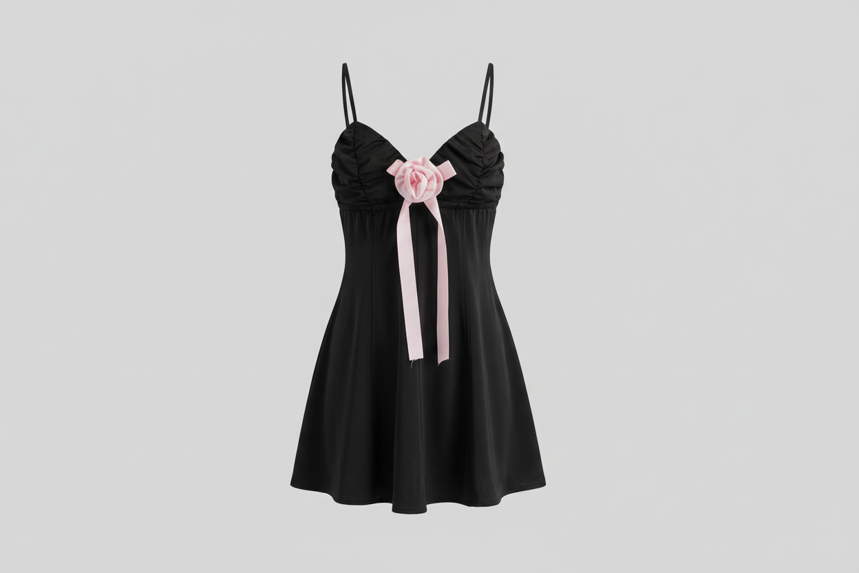Elysian Bloom Dress - Black