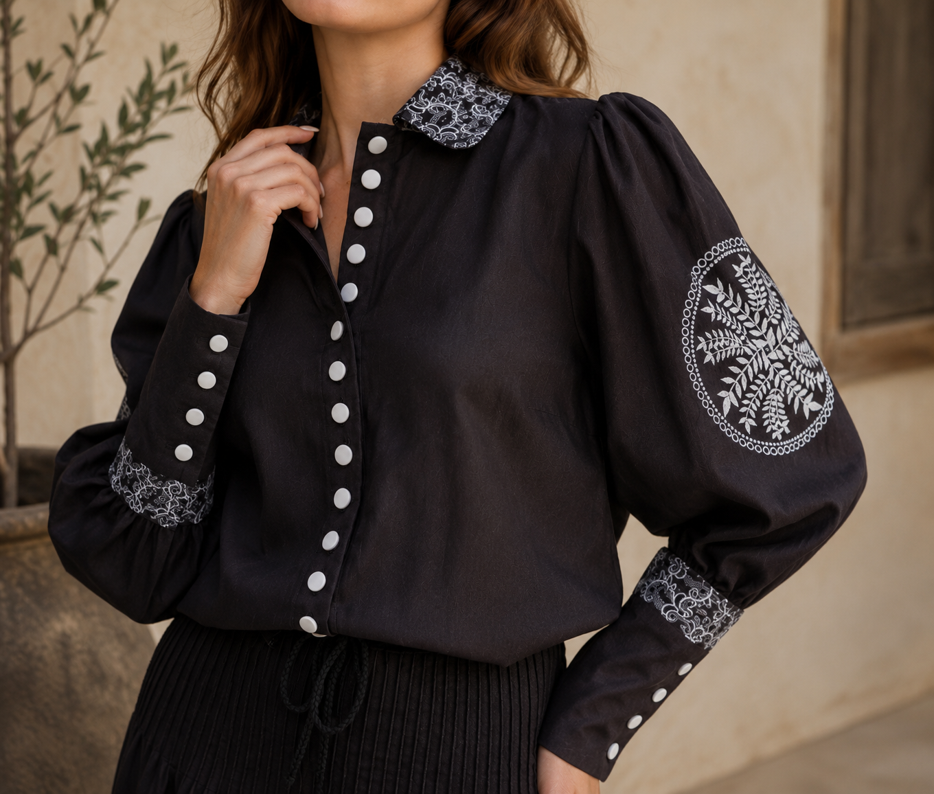 Luna Noir Skirt Set