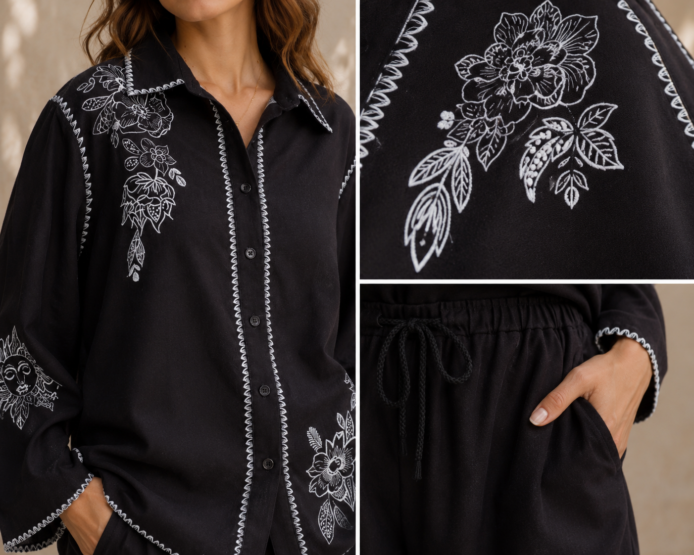 Mediterranean Muse Set - Black