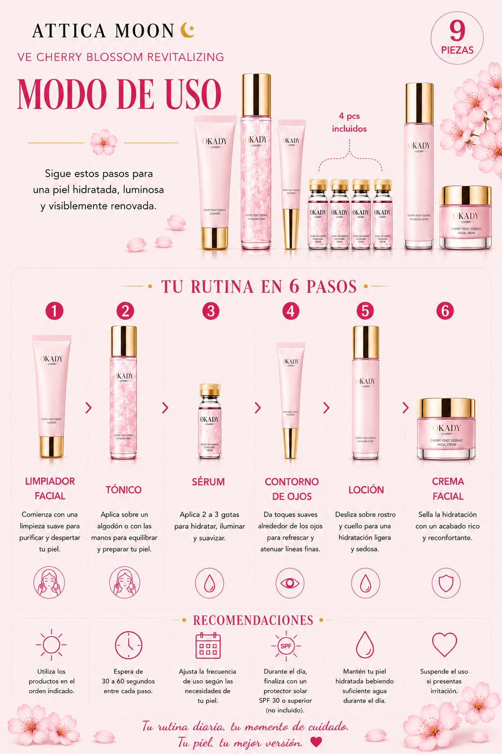VE Cherry Blossom Revitalizing Skin Care Set