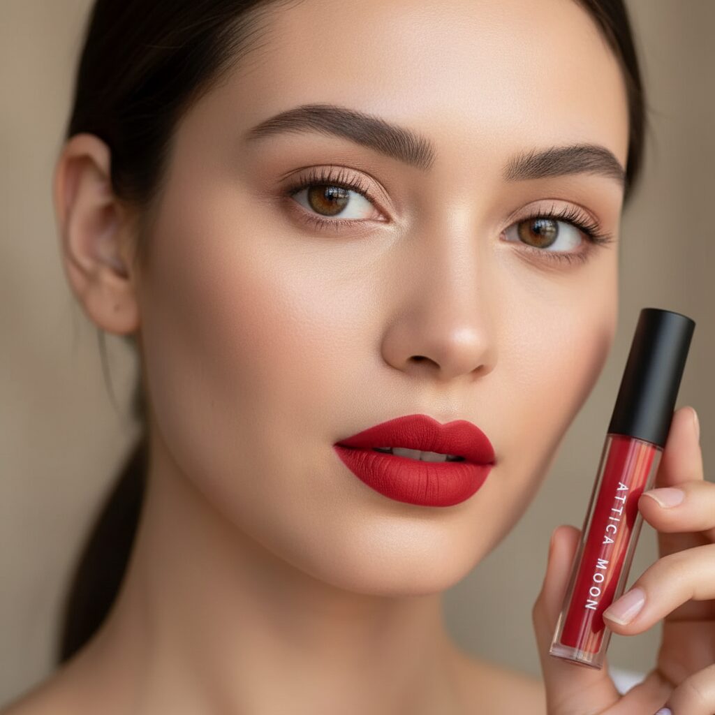 Attica Moon Boldly Matte Lipstick & Lip Liner — 2‑Piece Set - L Lady