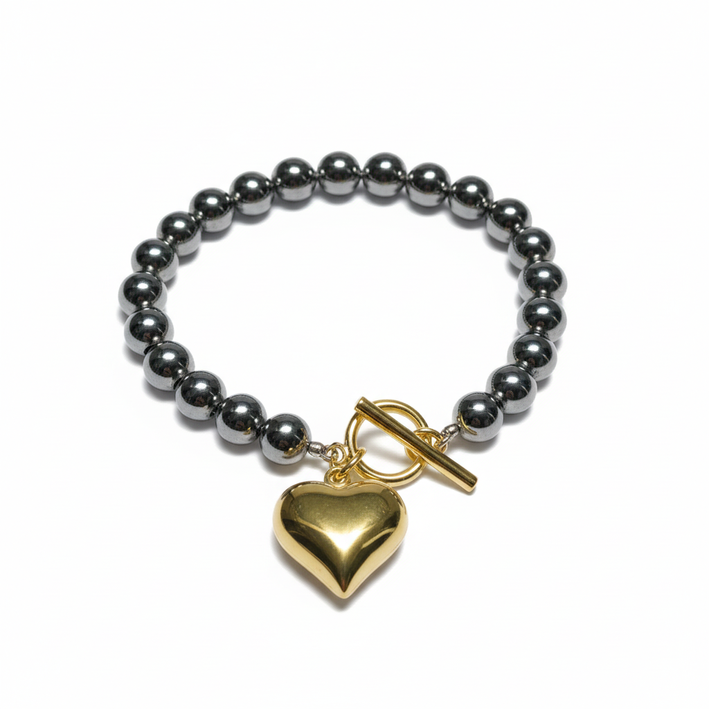 Romantic Heart Charm Bracelet