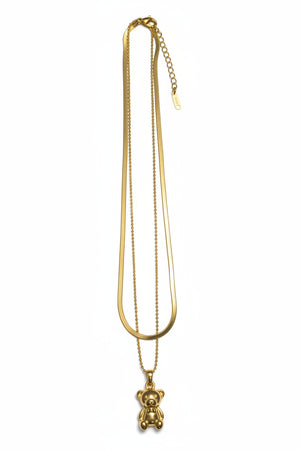 Adorable Teddy Bear Pendant Necklace