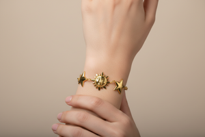 Bold Celestial Sun Moon & Stars Bracelet