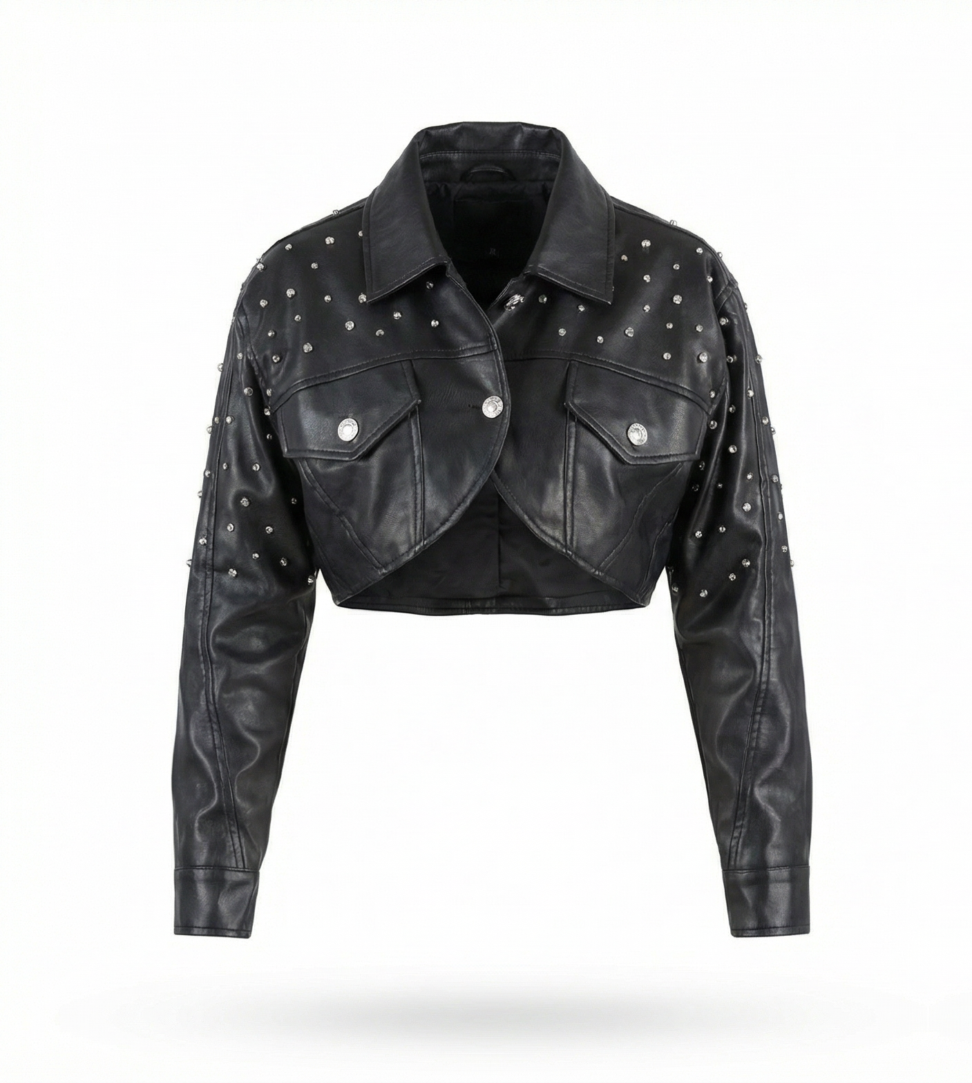 The Noir Edge Stud Jacket
