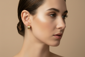 Statement Textured Hoop Earrings