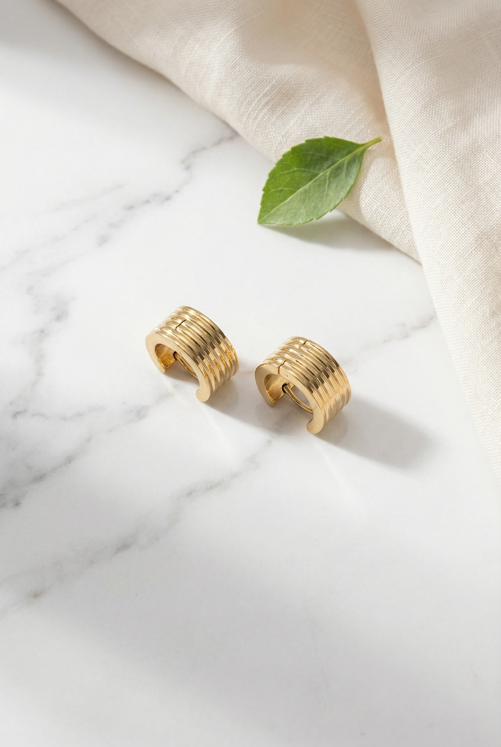 Statement Textured Hoop Earrings