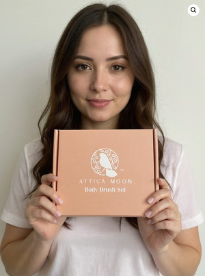 Attica Moon Body Brush Duo Set | Your Answer To Dry, Lifeless Skin, Smooth, Refreshed, And Revitalized.