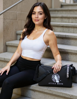 Attica Moon | LN Duffel Bag – White Logo