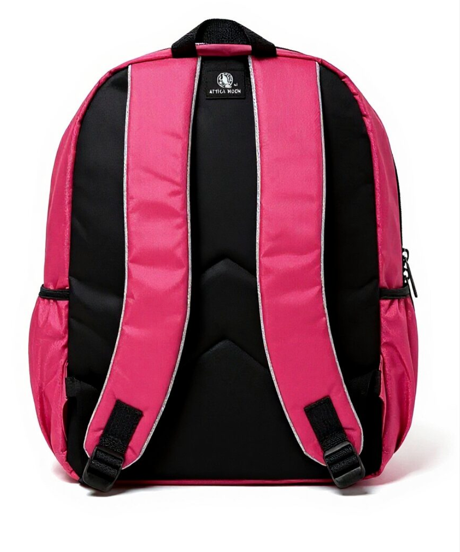 Attica Moon | Luna Embroidered Logo Backpack – Magenta
