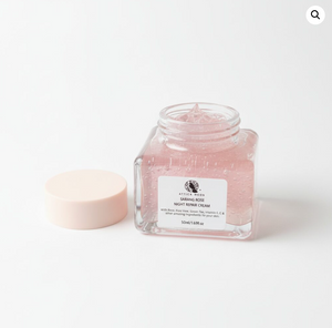Attica Moon Sarang Rose Night Repair Cream | An Overnight Gel-Cream That Hydrates, Renews, And Restores Radiance While You Sleep.