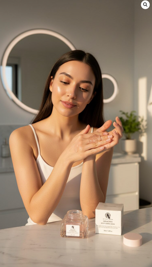 Attica Moon Sarang Rose Night Repair Cream | An Overnight Gel-Cream That Hydrates, Renews, And Restores Radiance While You Sleep.