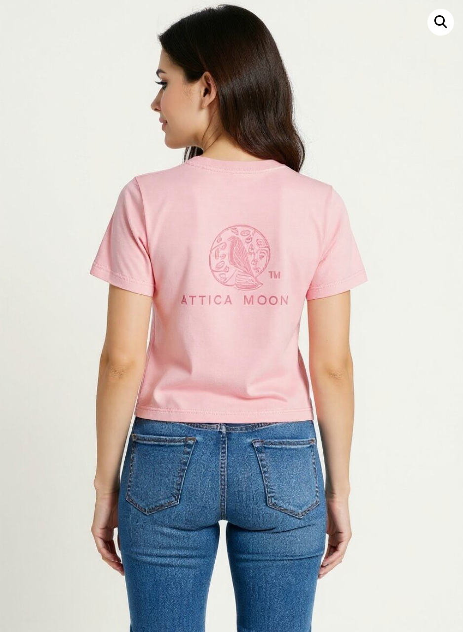 Attica Moon | Embroidered Moonmark T-Shirt