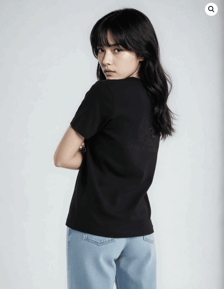 Attica Moon | Embroidered Moonmark T-Shirt