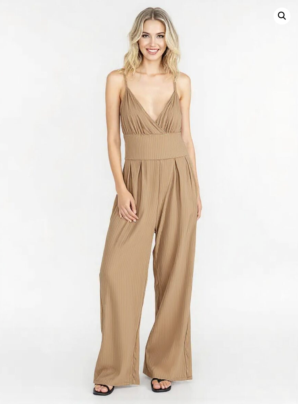 Weekend Runaround V Neck Jumpsuit