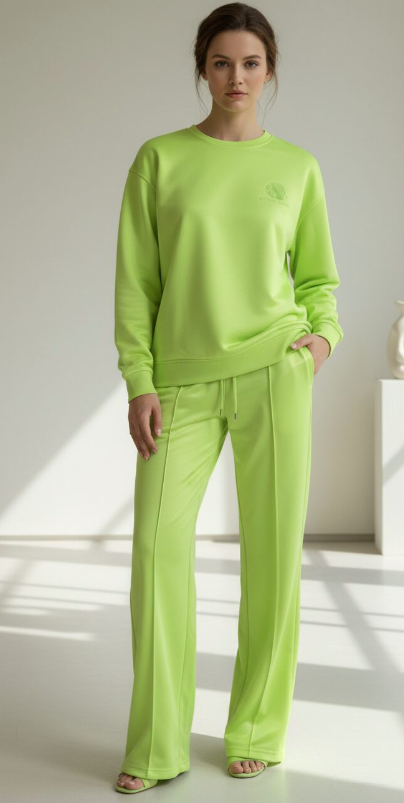Weekend Vibes Tracksuit - Lime Green