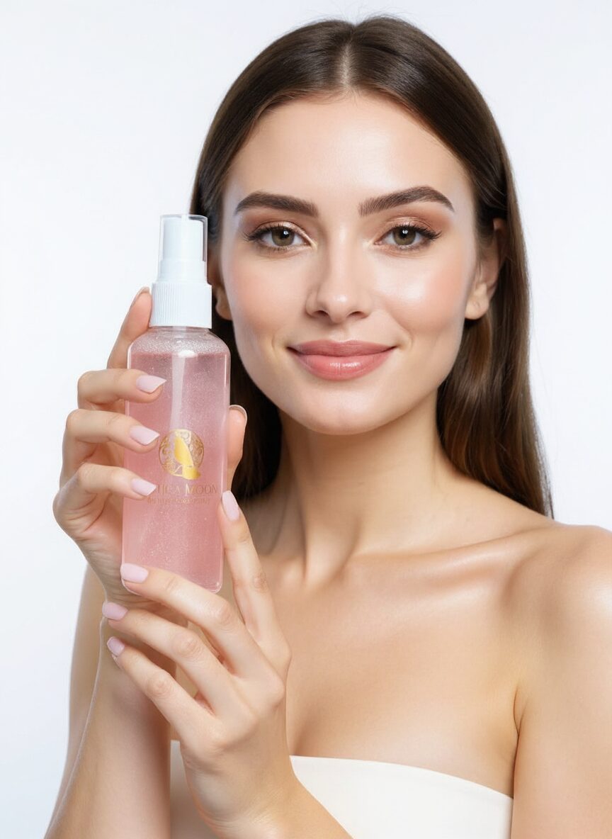 Attica Moon | Unicorn Glow Rose Makeup Setting Spray - Pink