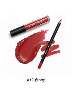 Attica Moon Boldly Matte Lipstick & Lip Liner — 2‑Piece Set - Lovely